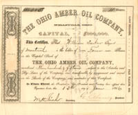 Ohio Amber Oil Co. - Stock Certificate